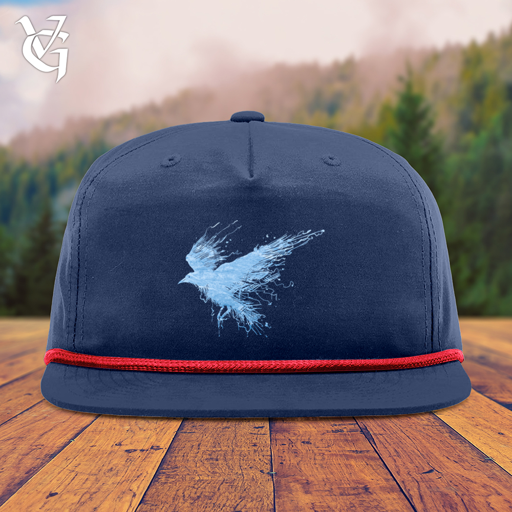 Viking Goods Smokey Winter Raven Snapback Cap Navy/ Red