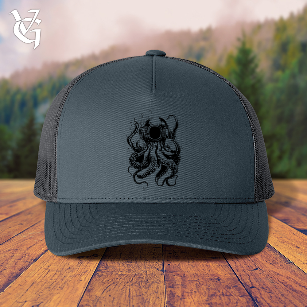Viking Goods Scuba Octopus Trucker Cap Navy