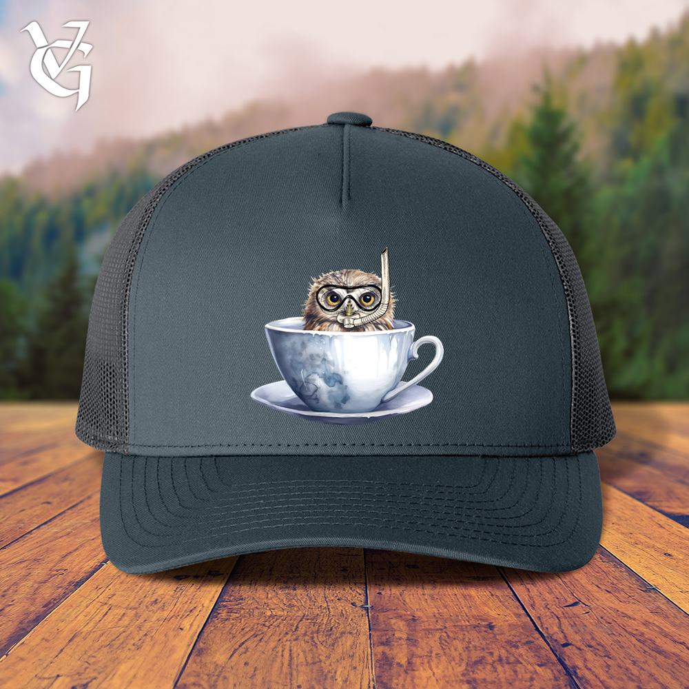 Viking Goods Snorkeling Owl Trucker Cap Navy