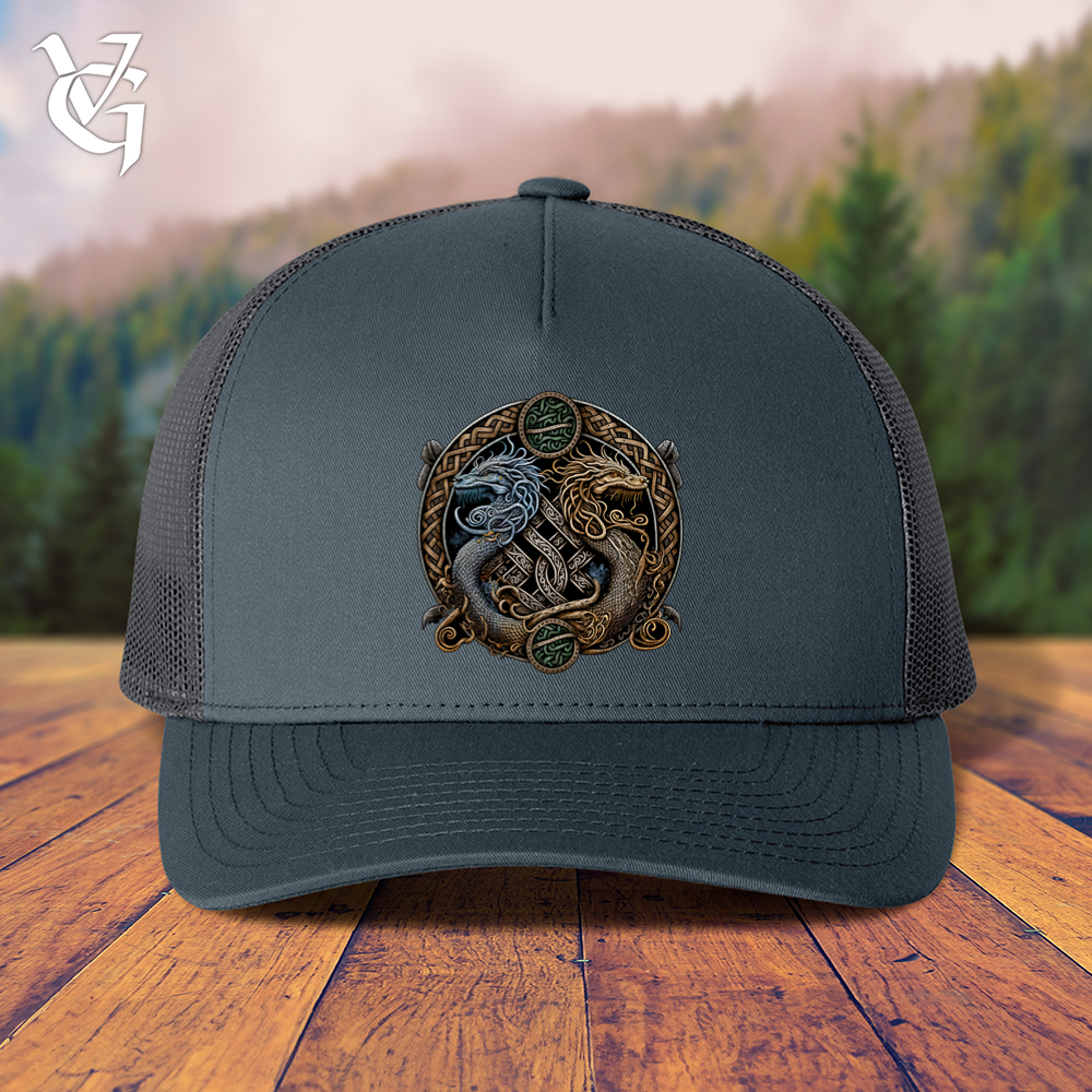 Viking Goods Two Dragons Trucker Cap Navy