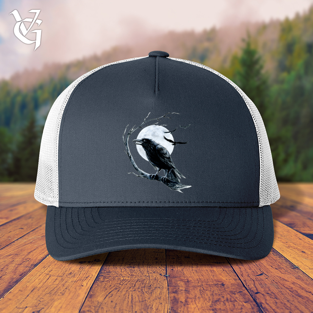 Viking Goods Cold Winter Raven Trucker Cap Navy/ White
