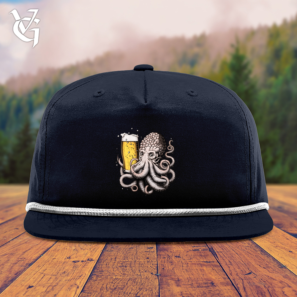 Viking Goods Hoptopus Snapback Cap Navy/ White