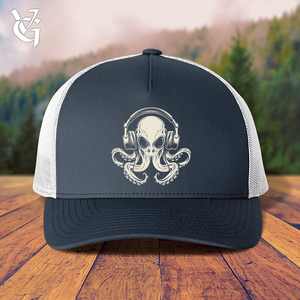Viking Goods Octopus Jammin Trucker Cap Navy/ White