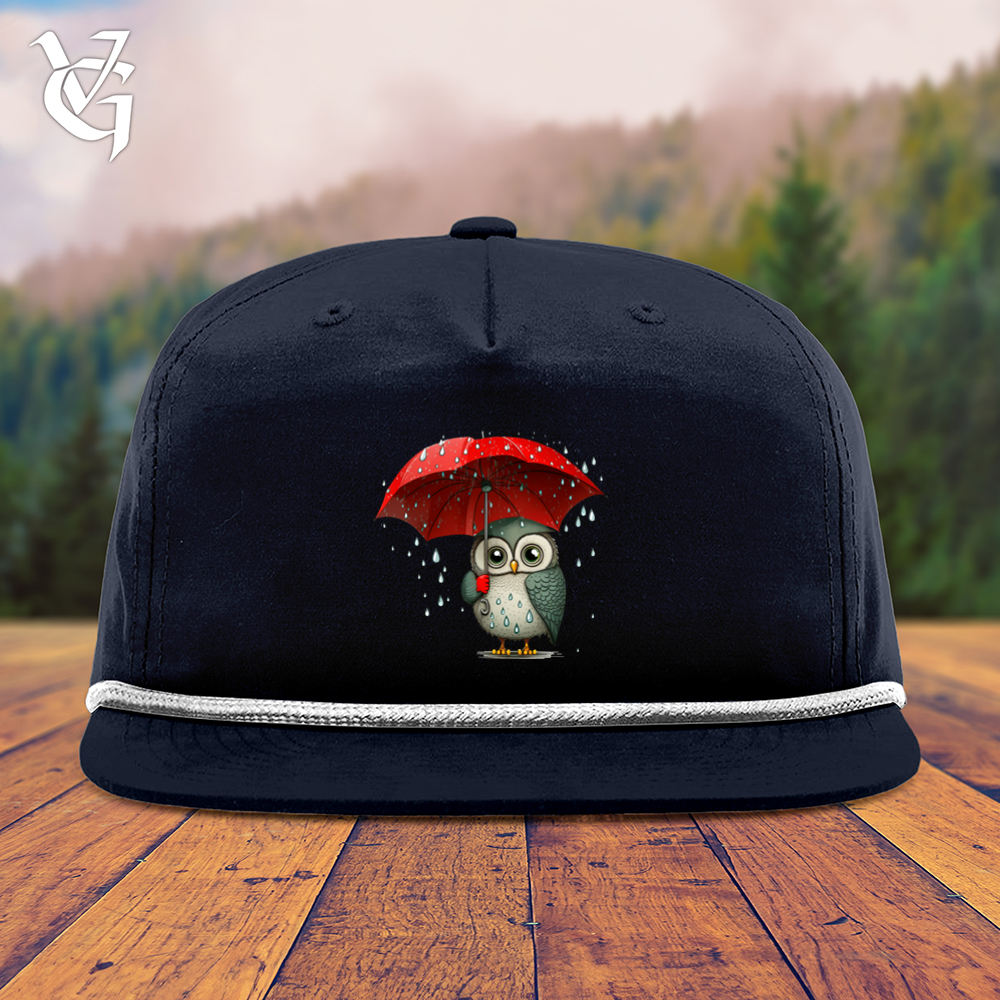 Viking Goods Owl In The Rain Snapback Cap Navy/ White