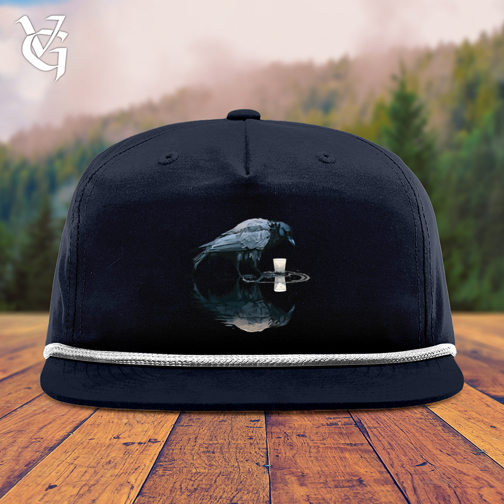 Viking Goods Raven Reflection Snapback Cap Navy/ White
