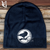 Viking Goods White Raven Winter Cotton Beanie Navy