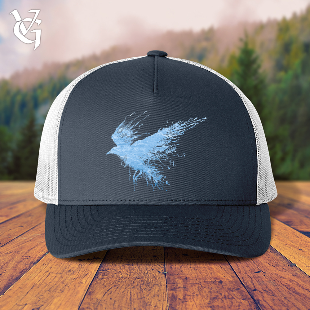 Viking Goods Smokey Winter Raven Trucker Cap Navy/ White