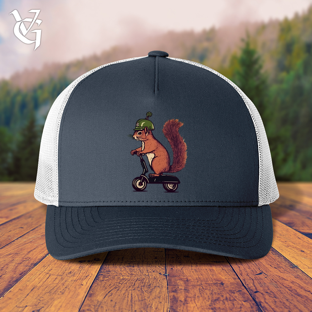 Viking Goods Squirrel Scoot Trucker Cap Navy/ White