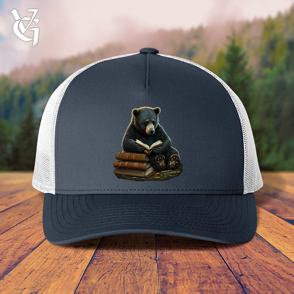 Viking Goods Studious Bear Trucker Cap Navy/ White