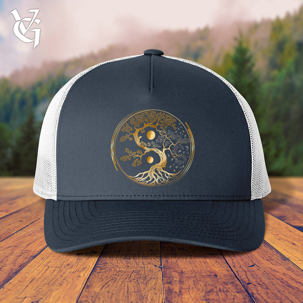 Tree Of Life Yin Yang Trucker Cap