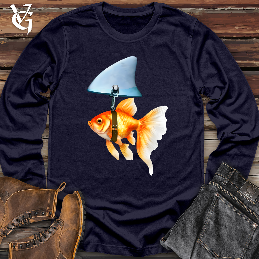 Viking Goods Goldfish Shark Fin Long Sleeve Navy / XS