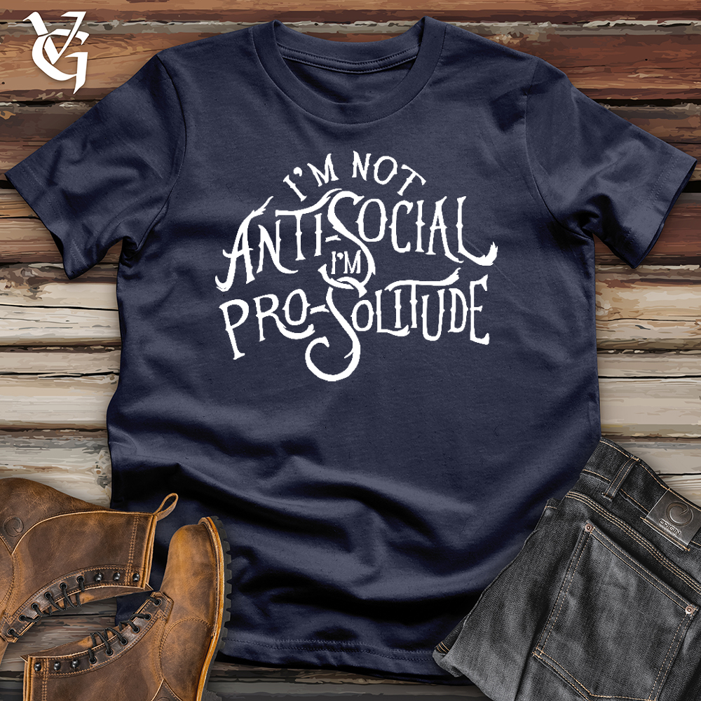 Viking Goods I'm Not Antisocial Softstyle Tee Navy / XS