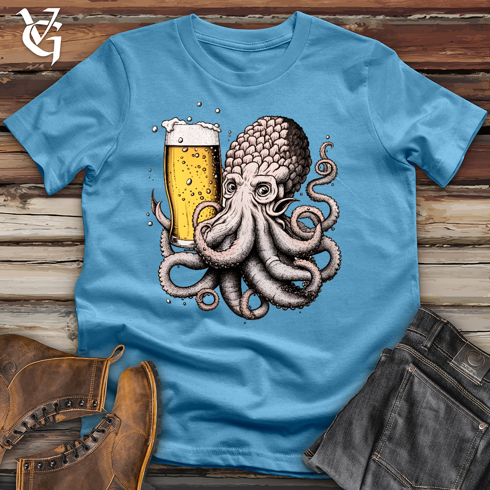 Viking Goods Hoptopus Cotton Tee Ocean Blue / L