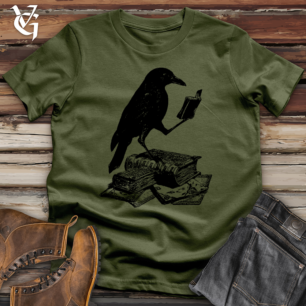 Viking Goods A Little Light Reading Cotton Tee Olive / L