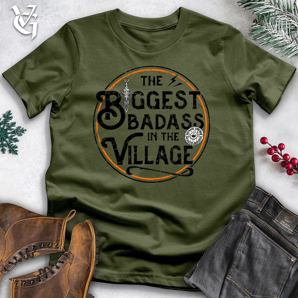 Viking Goods Village Badass Cotton Tee Olive / L