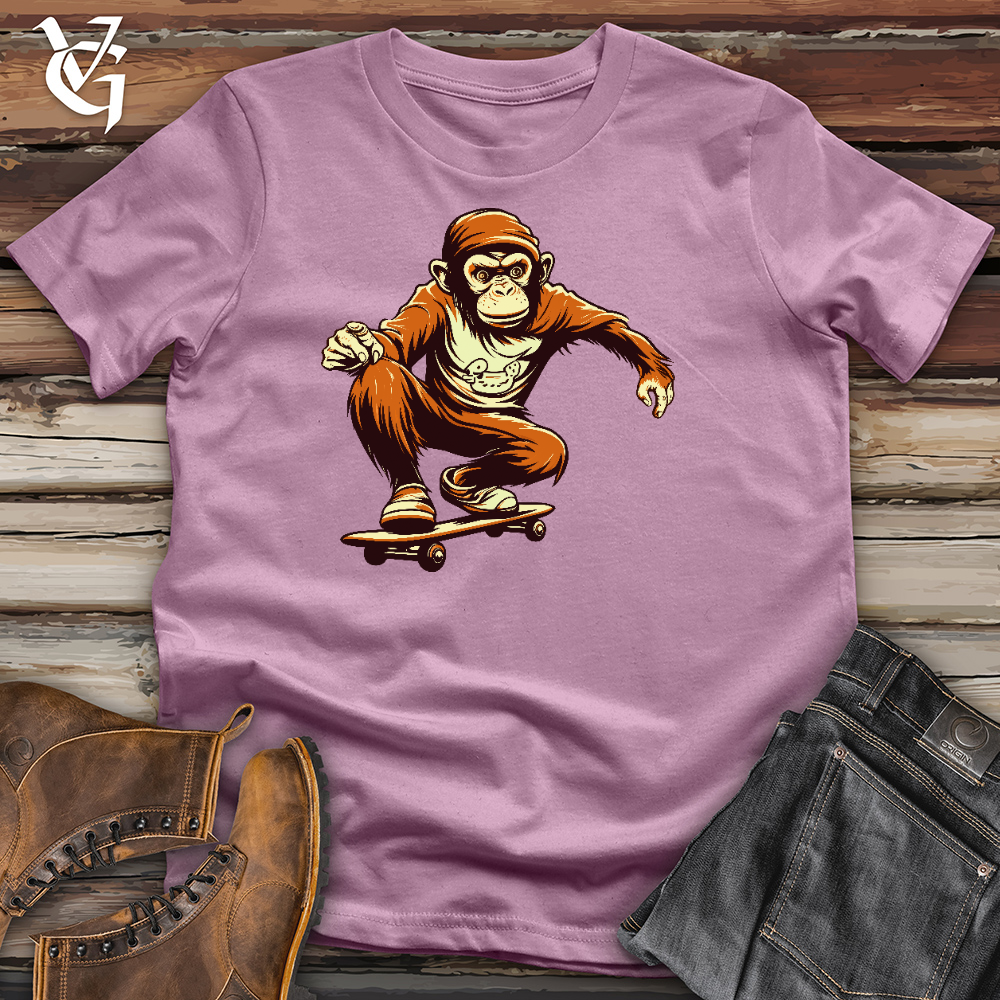 Viking Goods A Monkey Doing Skating Cotton Tee Orchid / L