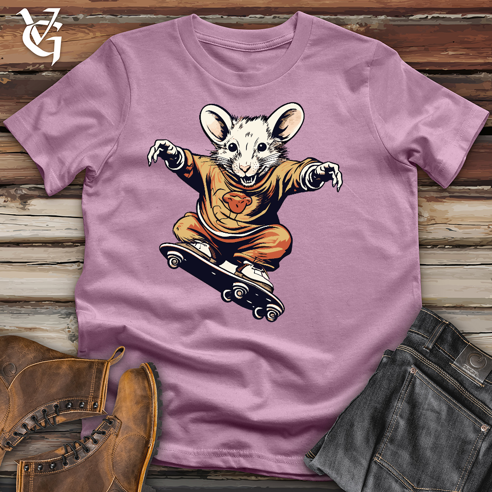 Viking Goods A Mouse Skating Cotton Tee Orchid / L