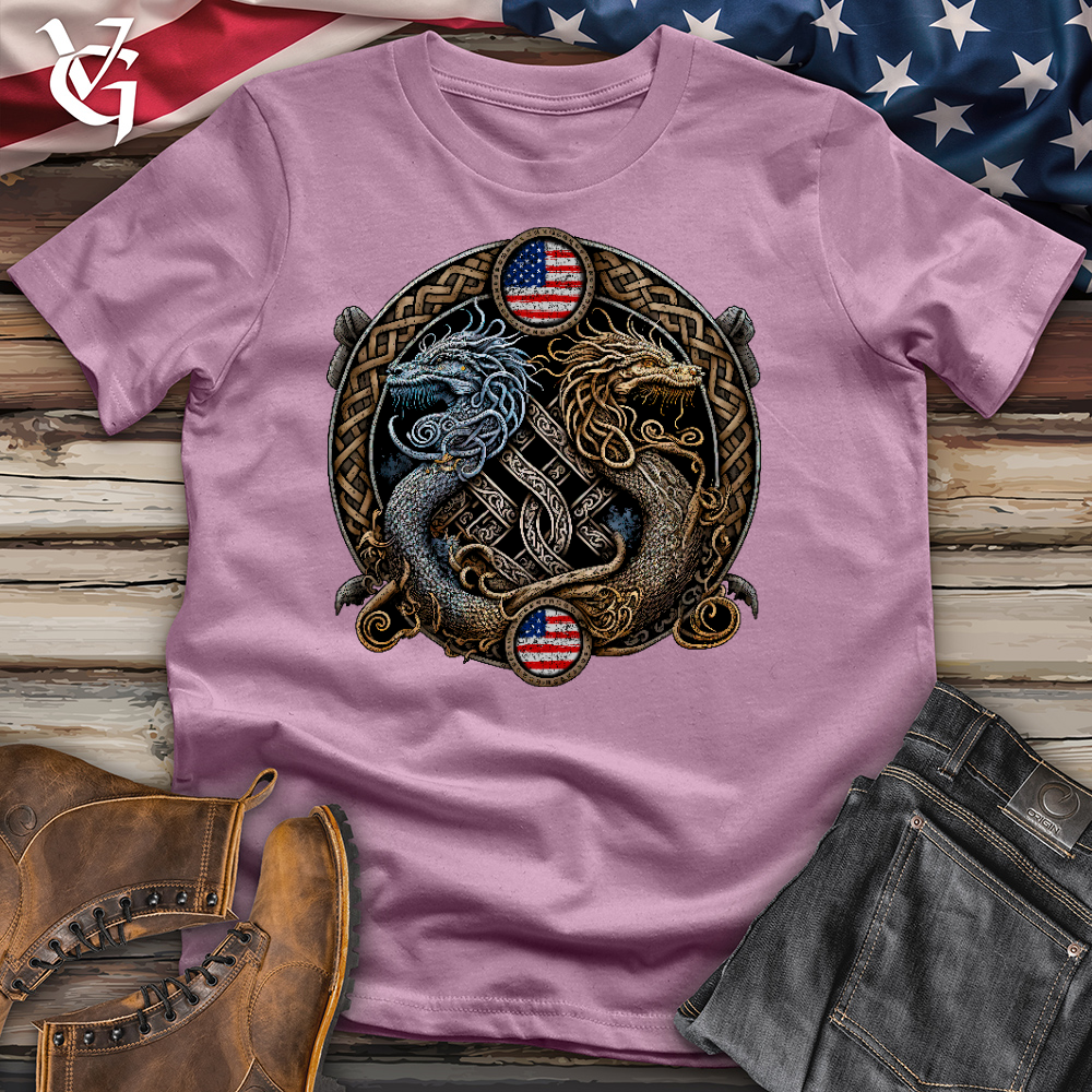 Viking Goods American Dragons Cotton Tee Orchid / L