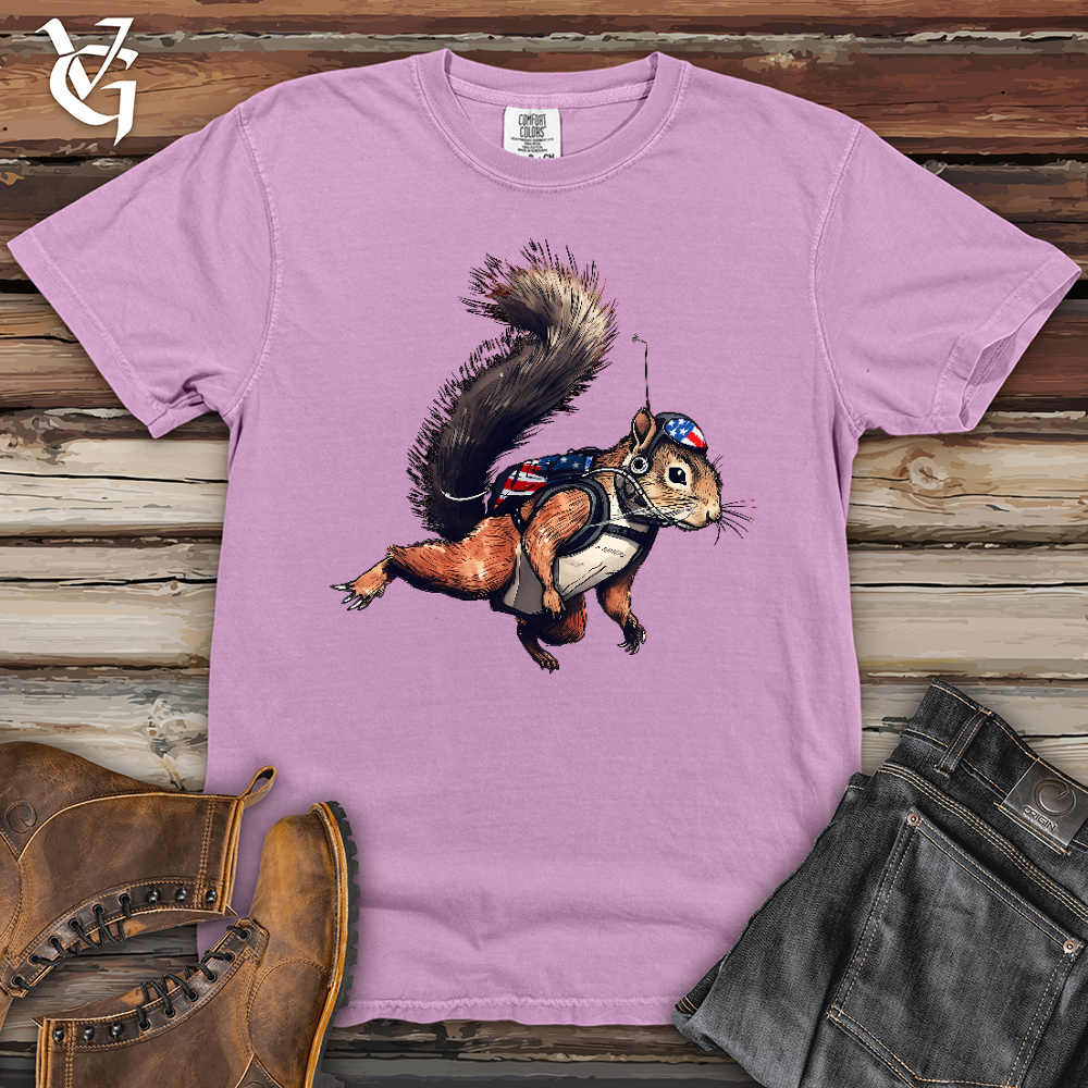 Viking Goods American Skydiving Squirrel Heavy Cotton Comfort Colors Tee Orchid / L