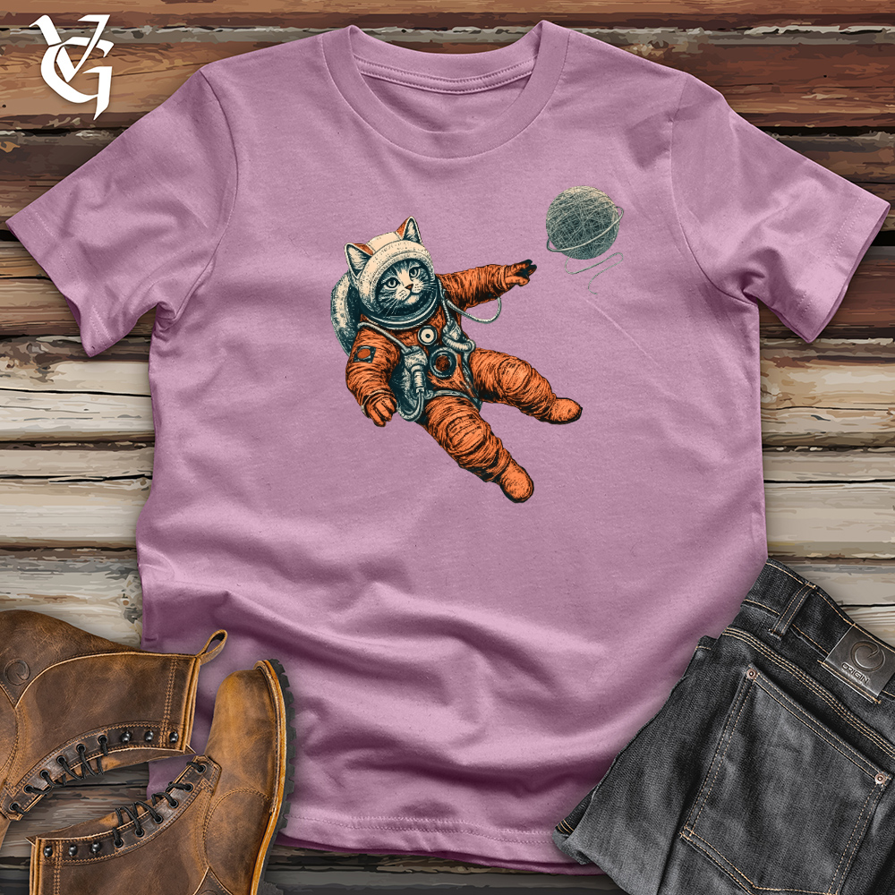 Viking Goods Astronaut Kitty Cotton Tee Orchid / L