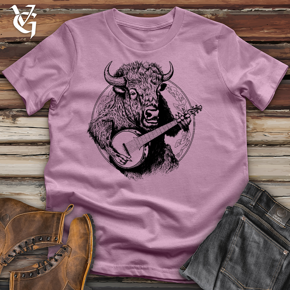 Viking Goods Banjo Bison Cotton Tee Orchid / L