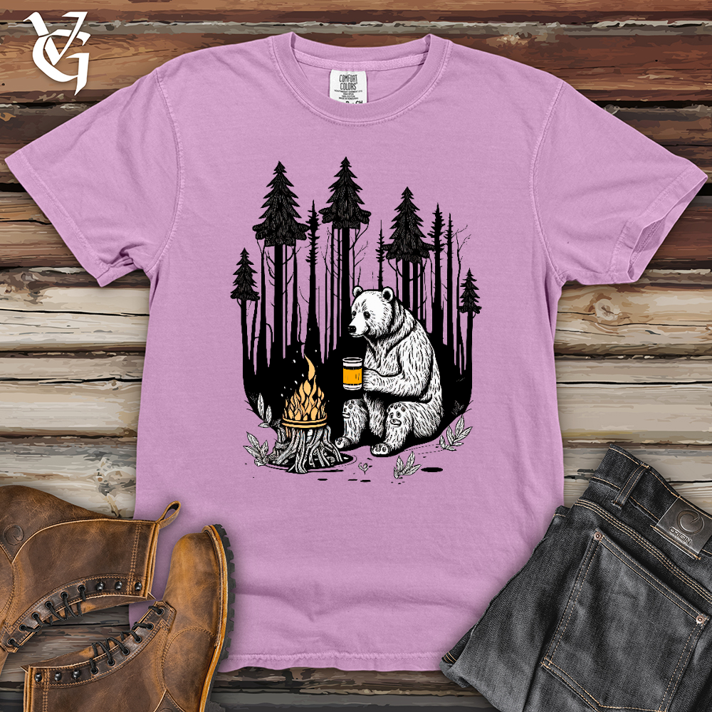 Viking Goods Bear Happy Hour Heavy Cotton Comfort Colors Tee Orchid / L