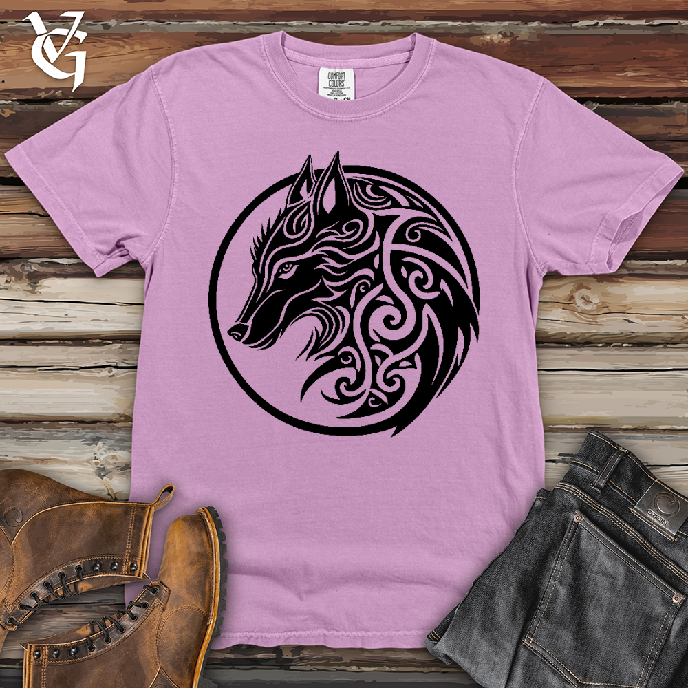 Viking Goods Celtic Wolf Art Heavy Cotton Comfort Colors Tee Ivory / L