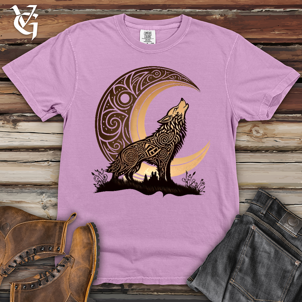 Viking Goods Celtic Wolf Heavy Cotton Comfort Colors Tee Orchid / L