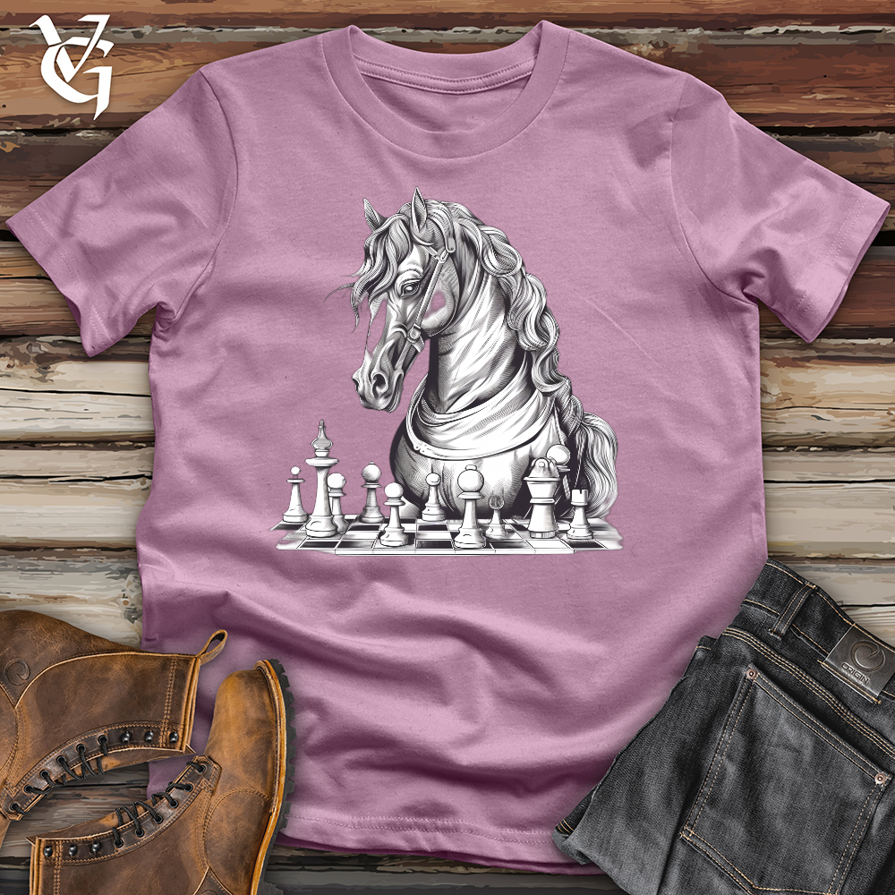 Viking Goods Chess Knight Cotton Tee Orchid / L