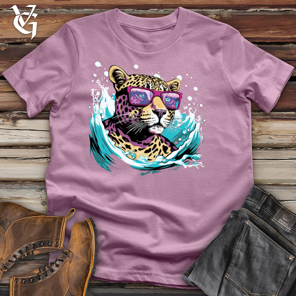 Viking Goods Chillin Cheetah Cotton Tee Orchid / L