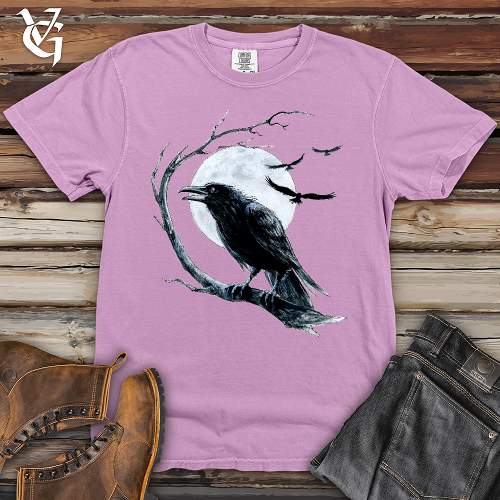 Viking Goods Cold Winter Raven Heavy Cotton Comfort Colors Tee Orchid / L