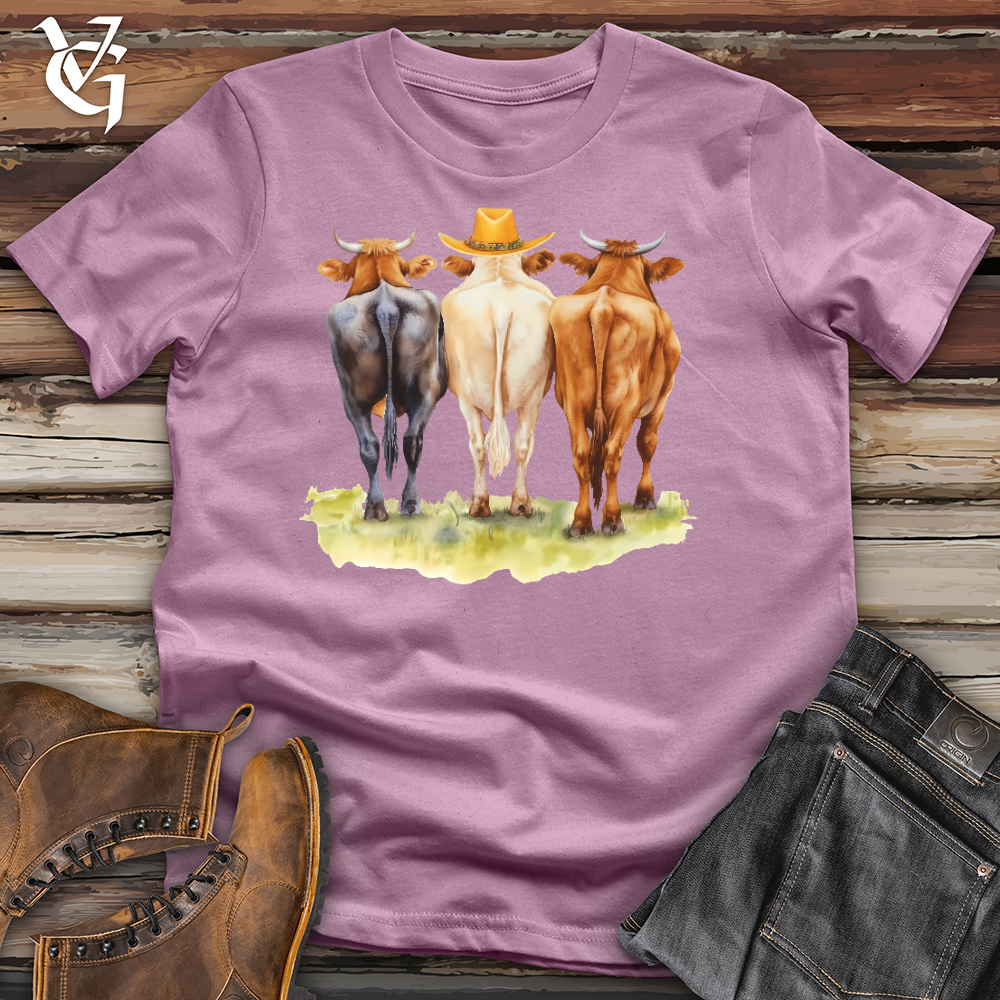 Viking Goods Cow Trio Cotton Tee Orchid / L