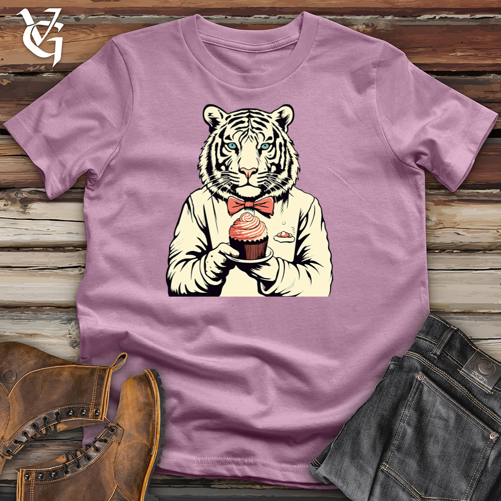 Viking Goods Dapper Tiger Treat Cotton Tee Orchid / L