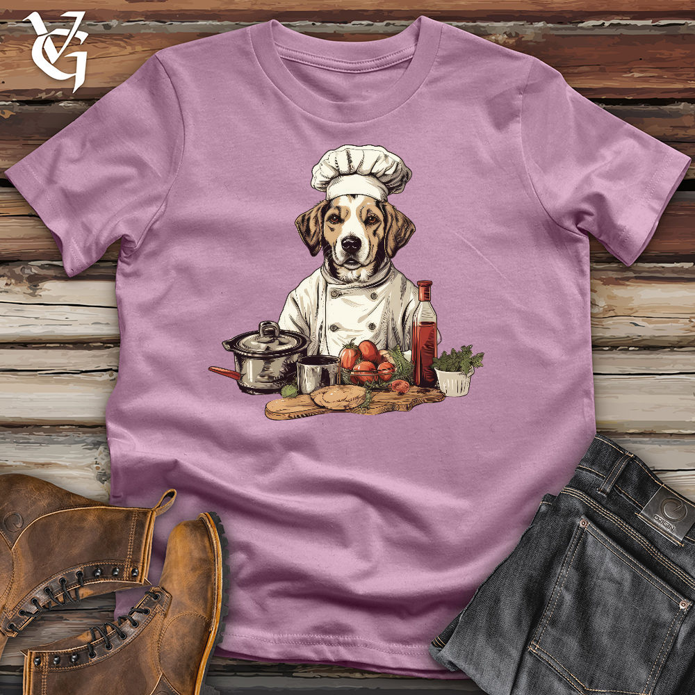 Viking Goods Doggy Chef Cotton Tee Orchid / L