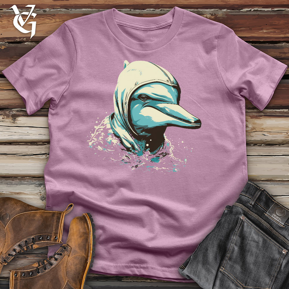 Viking Goods Dolphin Hoodie Cotton Tee Orchid / L