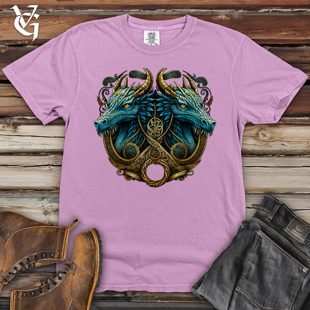 Viking Goods Dragon Reflection Heavy Cotton Comfort Colors Tee Orchid / L