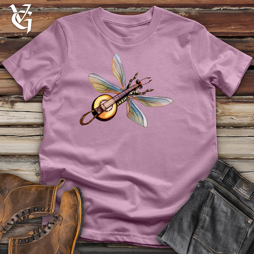 Viking Goods Dragonfly Banjo Cotton Tee Orchid / L