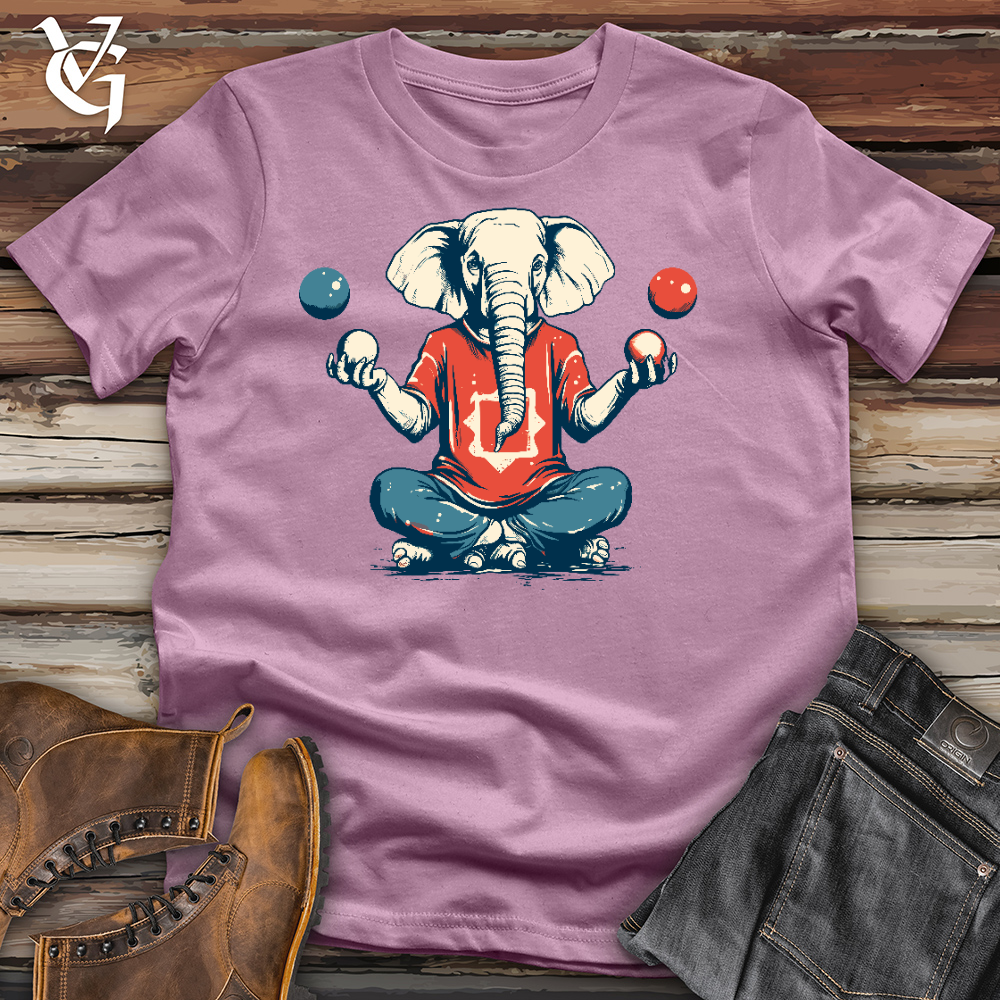 Viking Goods Elephant Playing Cotton Tee Orchid / L