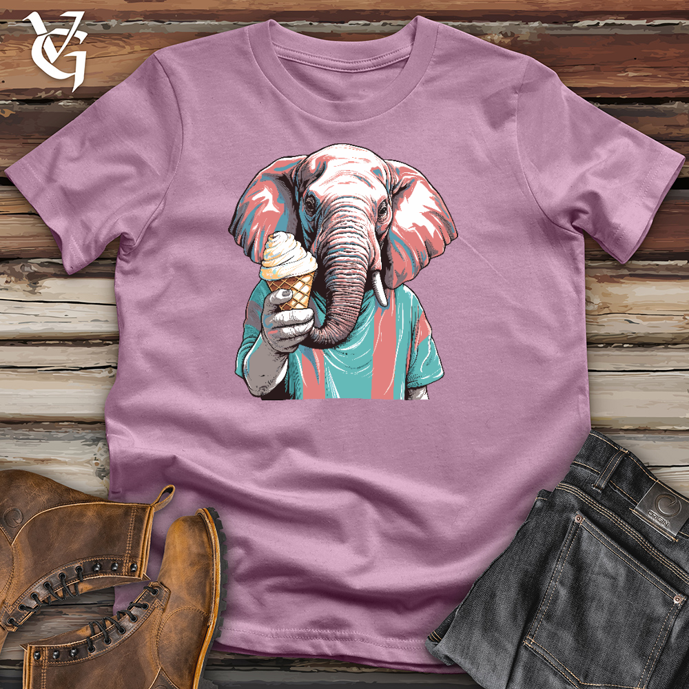 Viking Goods Elephant Sweet Delight Cotton Tee Orchid / L
