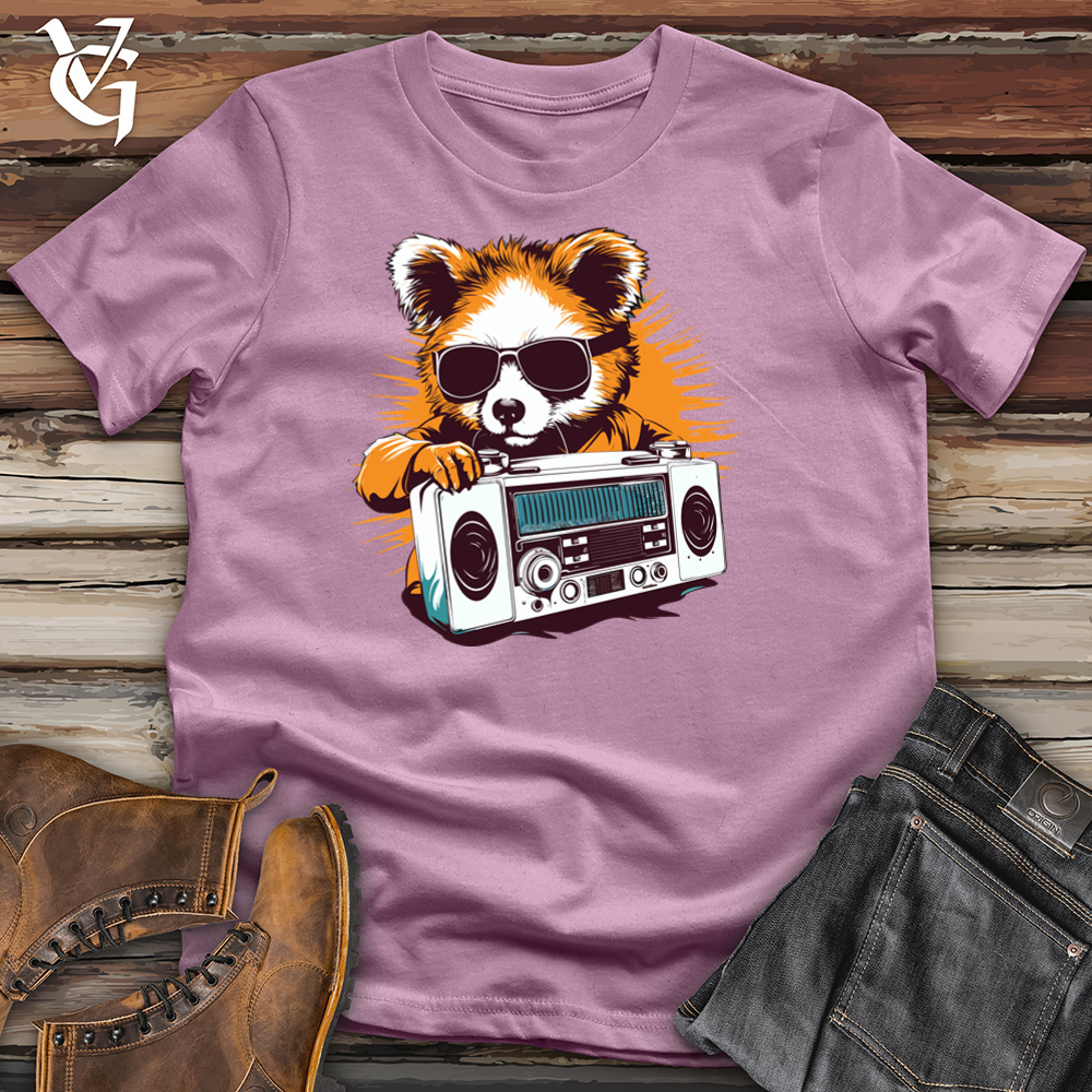 Viking Goods Funky Groove Panda Cotton Tee Orchid / L