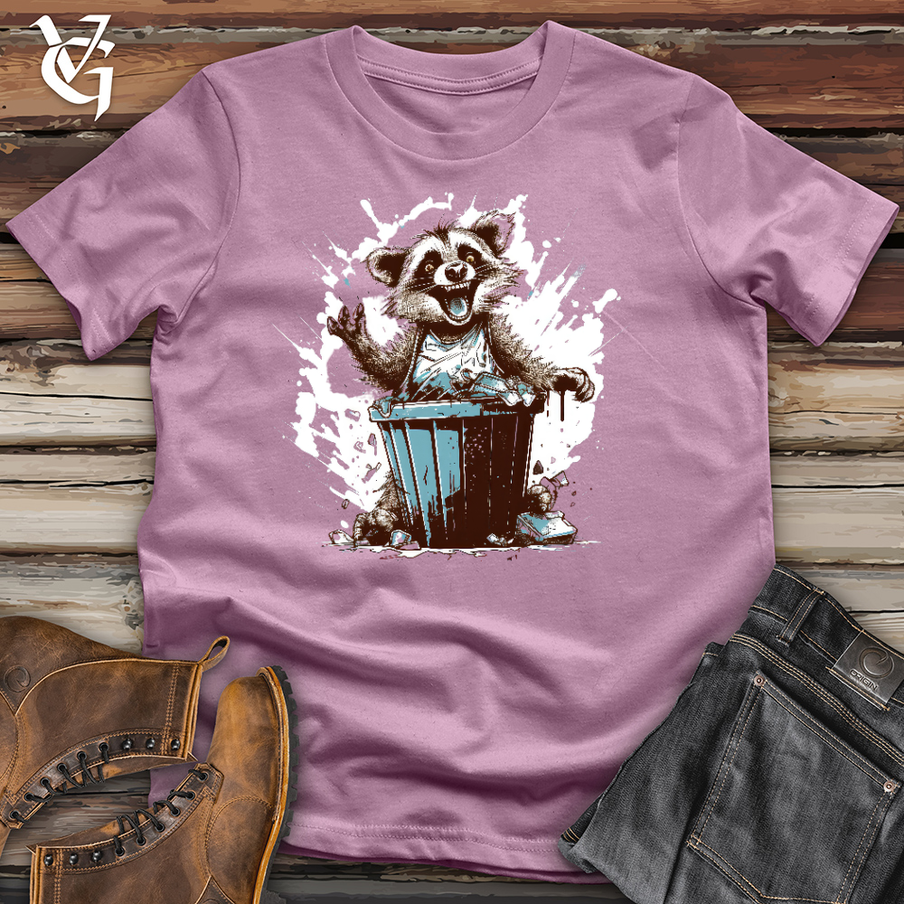 Viking Goods Happy Raccoon Cotton Tee Orchid / L