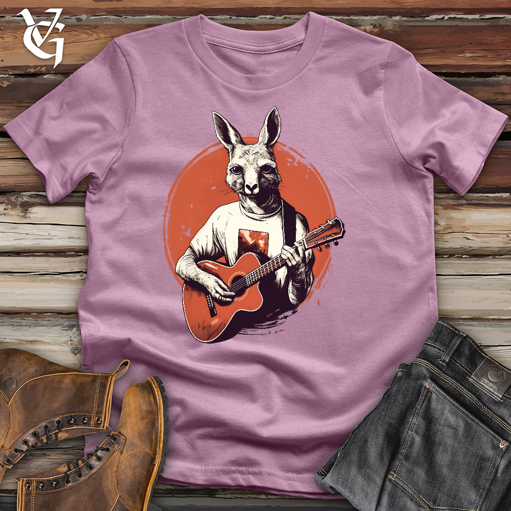 Viking Goods Kangaroo Guitarist Cotton Tee Orchid / L