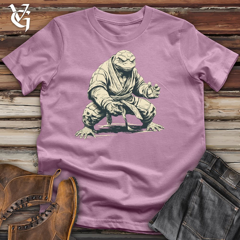 Viking Goods Karate Turtle Cotton Tee Orchid / L