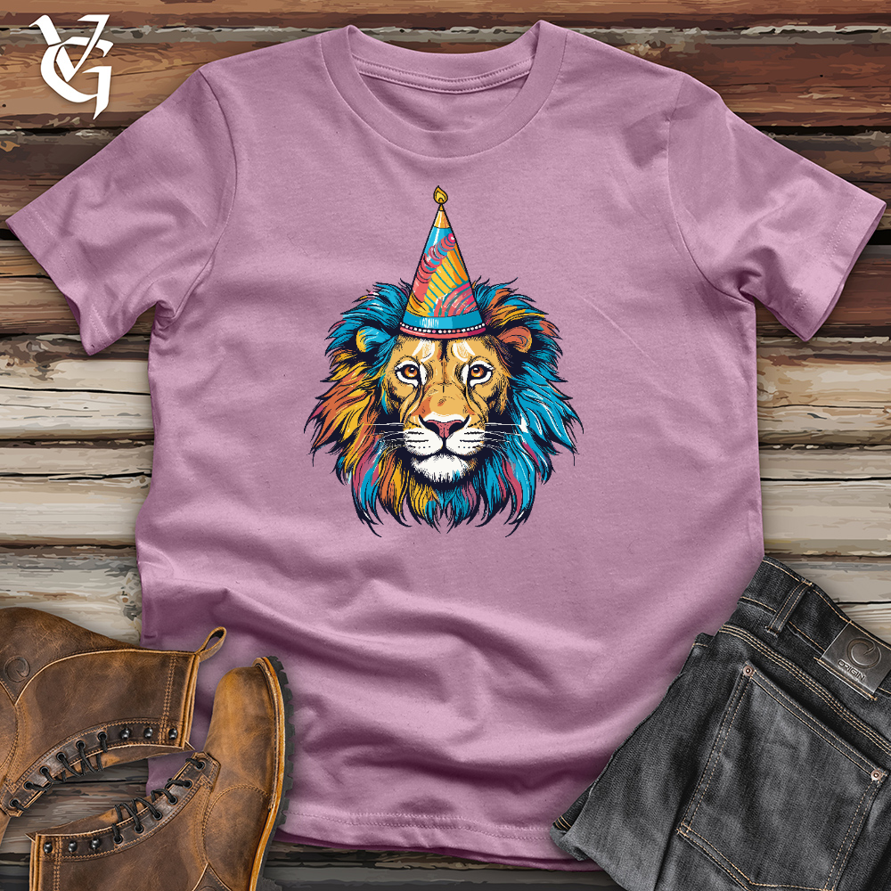 Viking Goods Lion Birthday Cotton Tee Orchid / L