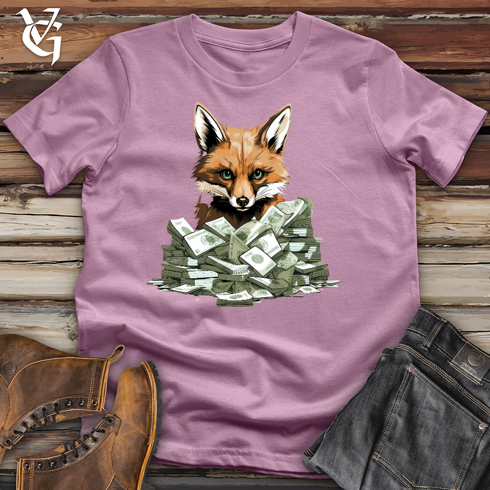 Viking Goods Mischievous Fox Thief Cotton Tee Orchid / L