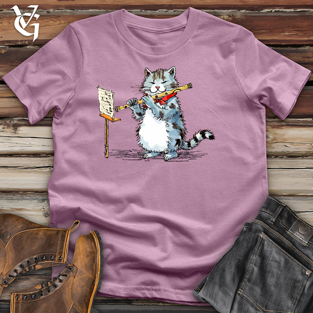 Viking Goods Musical Cat Cotton Tee Orchid / L