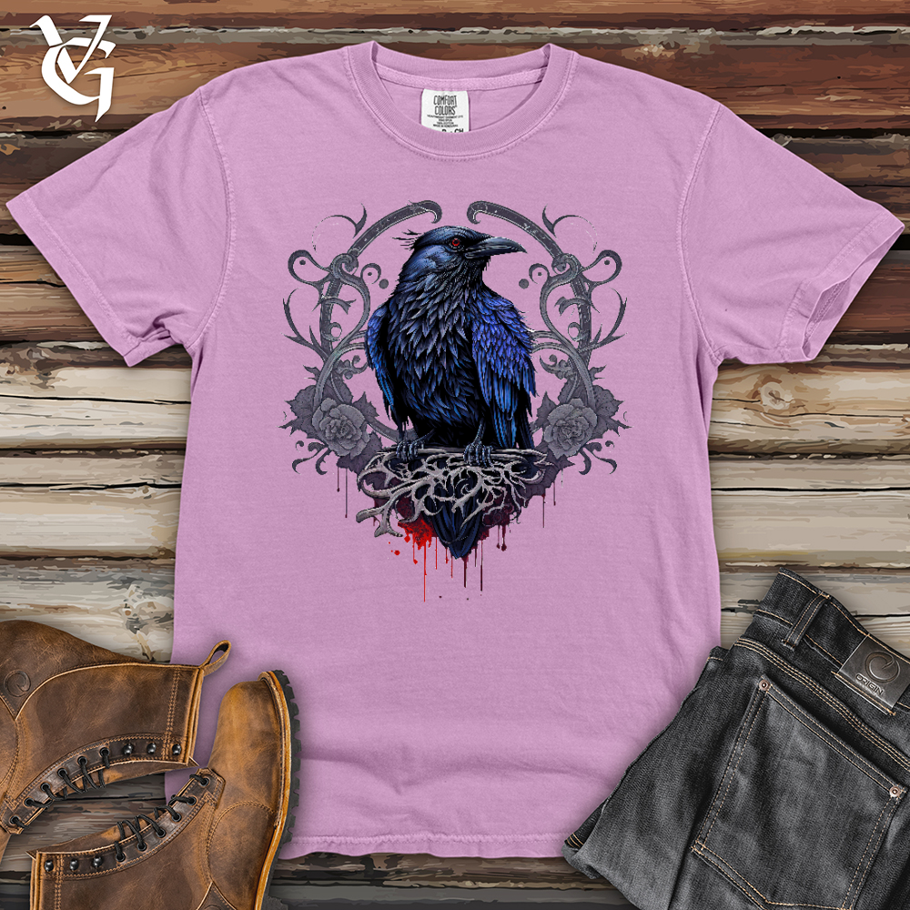 Viking Goods Odins Raven Heavy Cotton Comfort Colors Tee Orchid / L