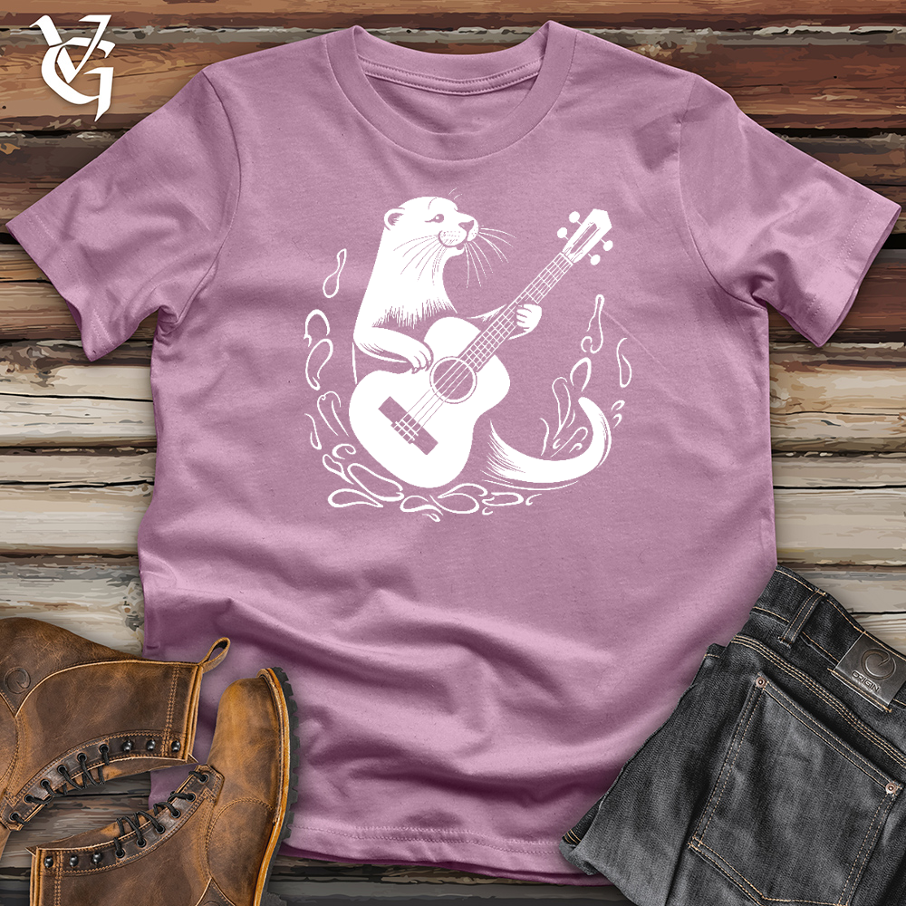 Viking Goods Otter Guitarist Cotton Tee Orchid / L
