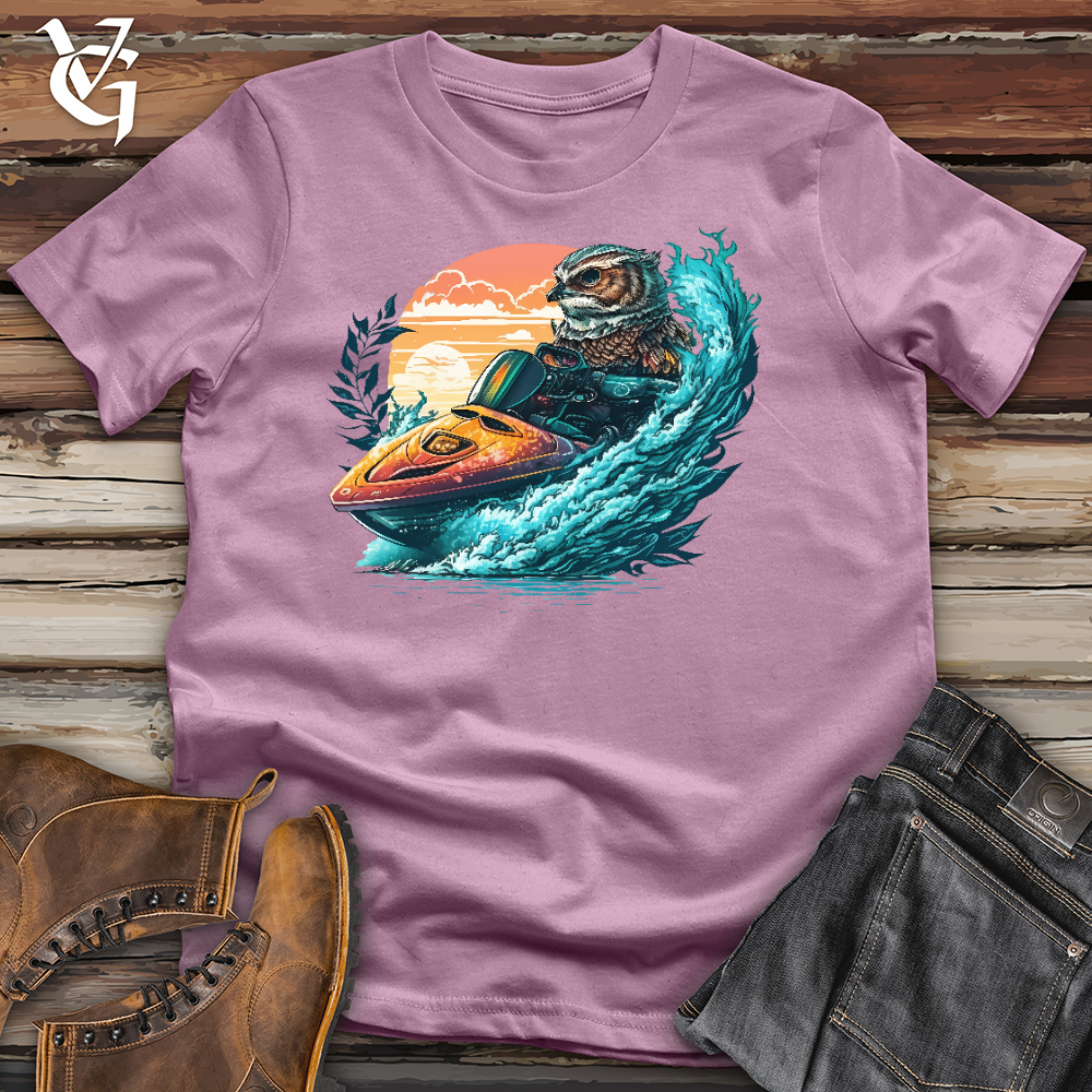 Viking Goods Owl Jet Ski Cotton Tee Orchid / L