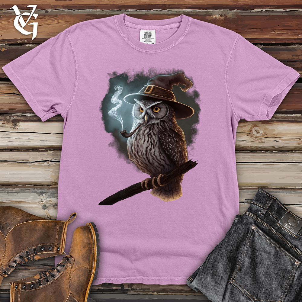 Viking Goods Owl Wizard Heavy Cotton Comfort Colors Tee Orchid / L